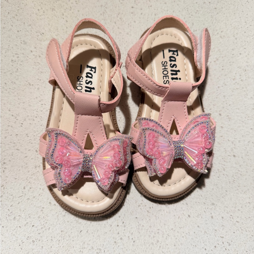 Fashion Kids Pink Butterfly Sandals